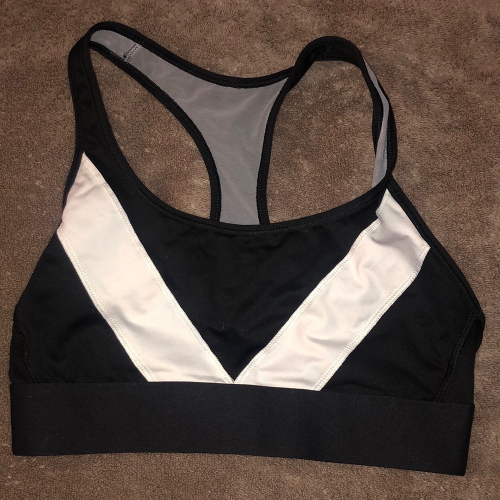 Victoria’s Secret Black and White Sports Bra.